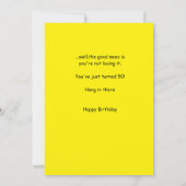 50-jarigen verjaardag Kaart groeten (Achterkant)