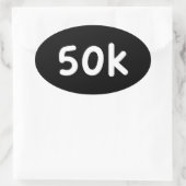 50 kB Ovale Sticker (Tas)