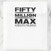 50 miljoen Max™ tekst Logo 3" Stickers (6) (Tas)
