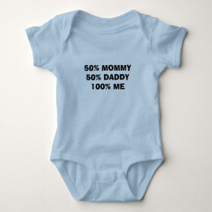 50% MOMMY50% DADDY 100% ME ROMPER