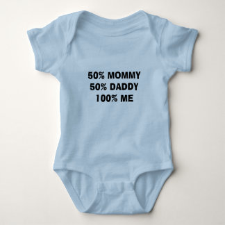 50% MOMMY50% DADDY 100% ME ROMPER