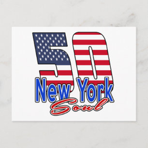 50 New York Soul Verjaardag Design Briefkaart