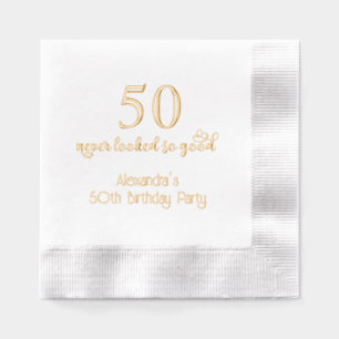 50 (of elke leeftijd) heeft nog nooit zo goed geke folie servetten