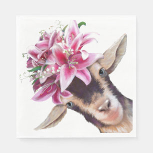 50 Papier van Napkins Lily de Goat Servet