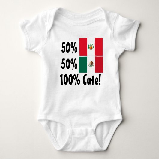 50% Peruaanse 50% Mexicaan 100% Cute Romper (Voorkant)