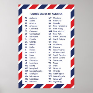 50 Poster des États-Unis d'Amérique