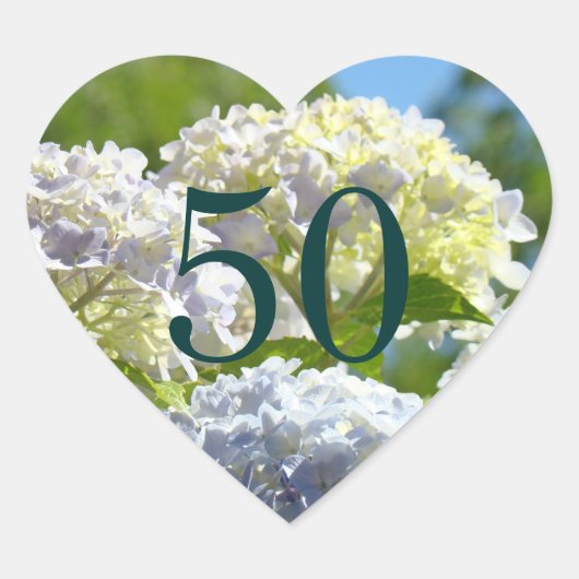 50 postzegels Aantal Vijftig sterretjes Hart Sticker (Voorkant)