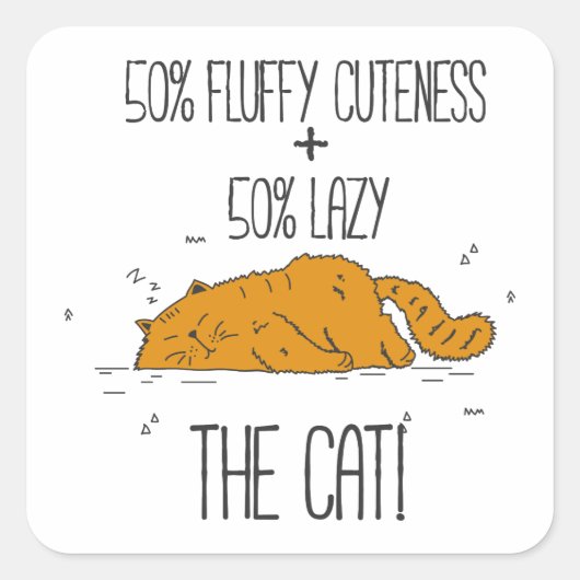 50 procent schattigheid en lui vierkante sticker (Voorkant)