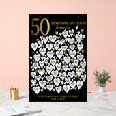 50 raisons Nous vous aimons 50e Anniversaire Coeur (Mariage)