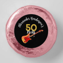 50 Rocks Guitare Cool 50e fête d'anniversaire