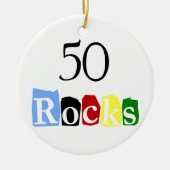 50 Rocks Keramisch Ornament (Voorkant)
