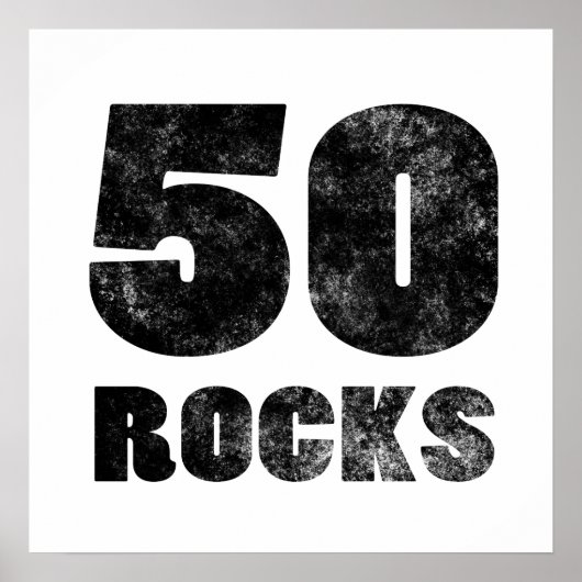 50 Rocks Poster (Voorkant)