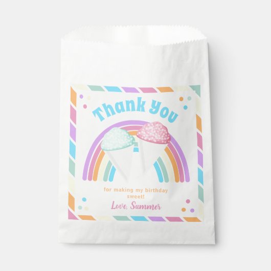 50 Sacs de traitement du cône de neige | Faveur du (Devant)