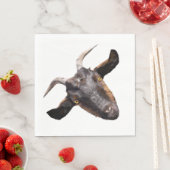 50 serviettes en papier - Chèvre noire et Brown (En situation)