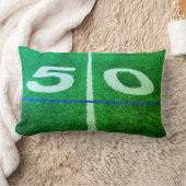 50 sportvelden op het football van de werf kussen (Deken)