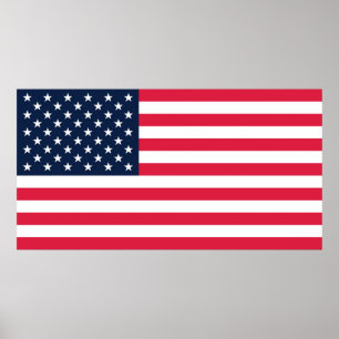 50 Star Vlag Verenigde Staten van Amerika Poster