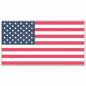 50-sterren Amerikaanse vlag: oude glorie sterren e Sticker (Voorkant)