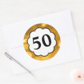 50 - Sticker en chiffres d'or (Enveloppe)