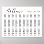 50 Tafels Groot Welkomstkaart Plan Poster (Voorkant)