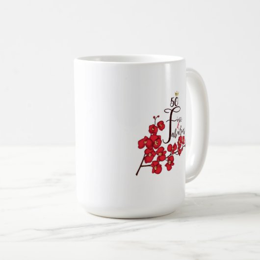 50 tasse de café fine et fabuleuse 15oz (Devant droit)
