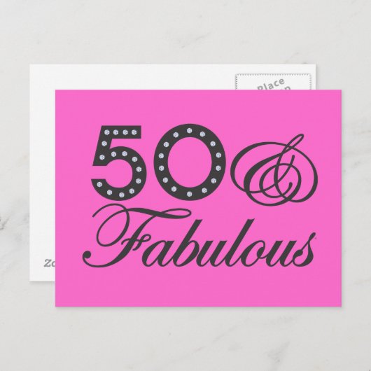 50 & Uitstekend Briefkaart (Voorkant / Achterkant)