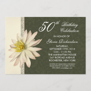 50 verjaardagsfeest vieren elegante uitnodigingen