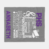 50 "x60" School Band Stadion Fleece Deken (Voorkant (Horizontaal))
