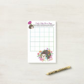 50 x BINGO spelvellen voor Baby Egel Post-it® Notes (Op bureau)