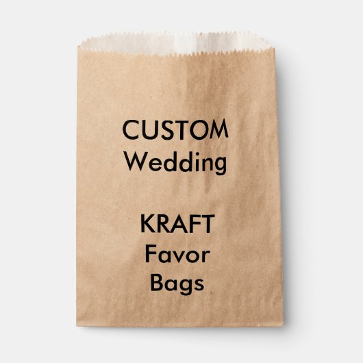 50 x Sacs de préférence papier KRAFT pour mariage  (Devant)