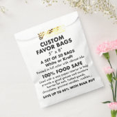 50 x Sacs personnalisés personnalisés de préférenc (Scellé)