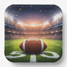 "50 Yard lijn Game Day" Afmetingen: 9" bord