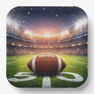 "50 Yard lijn Game Day" Afmetingen: 9" bord