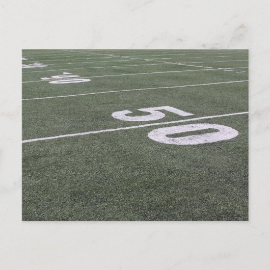 50 yard Line Post Card Briefkaart (Voorkant)