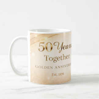 50 Year Anniversary Mug Golden Wedding Anniversary Koffiemok