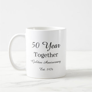 50 Year Anniversary Mug Golden Wedding Anniversary Koffiemok