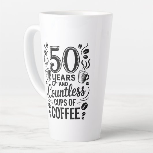 50 Years and Countless Cups of Coffee  Latte Mok (Linkerhoek)