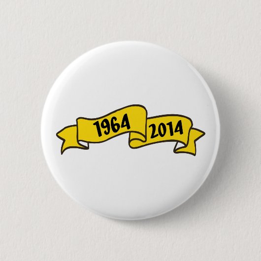 50 years ronde button 5,7 cm (Voorkant)