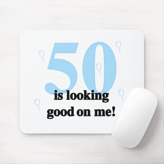 50 ziet er goed uit voor mij muismat (Met muis)