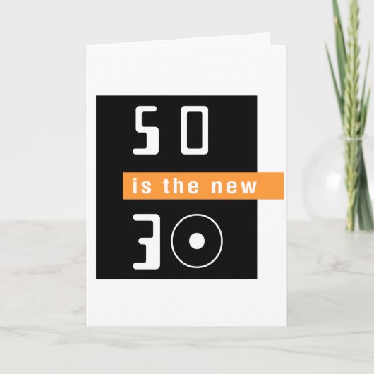 50 zijn nieuwe 30 kaart (Voorkant)