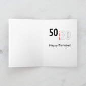 50 zijn nieuwe 30 kaart (Binnen)