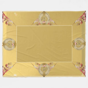 50e/1ère couverture en polaire ocre d'or