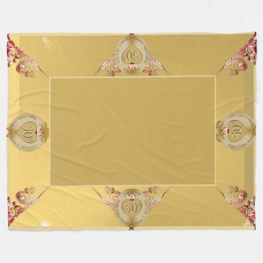 50e/1ère couverture en polaire ocre d'or (Devant (Horizontal))