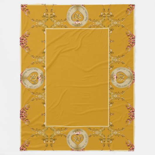 50e/1ère couverture en polaire ocre d'or (Devant)