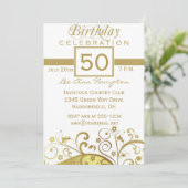 50e - 59e anniversaire Invitations (Debout devant)