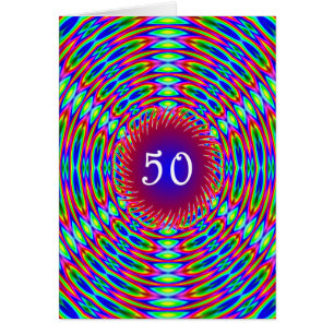50e Abstracte Trippy Swirls van Birthday