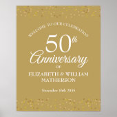 50e anniversaire Affiche de bienvenue de poussière (Devant)