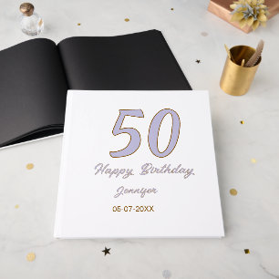 50e anniversaire ajouter nom date année mode viole