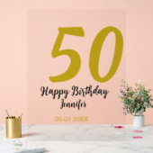 50e anniversaire ajouter nom date année noire modè (Mariage)