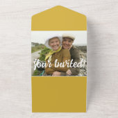 50e anniversaire All in One Wedding Invitation (Dehors)