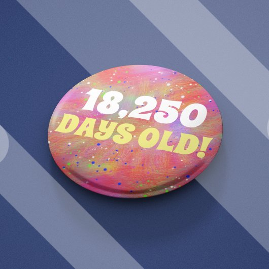50e anniversaire badge en jours nombre exact âge